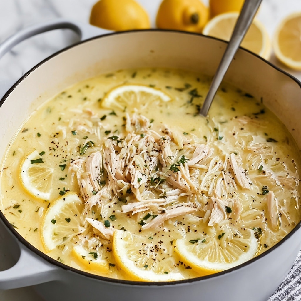 Avgolemono (Greek Egg and Lemon Soup) Recipe - Recipe Image