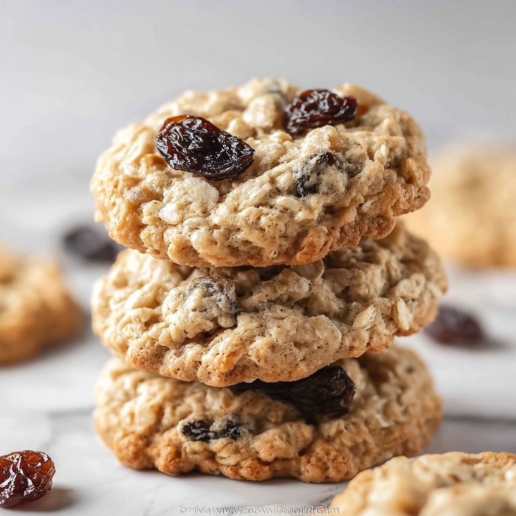 Soft & Chewy Oatmeal Raisin Cookies Recipe - Recipe Image