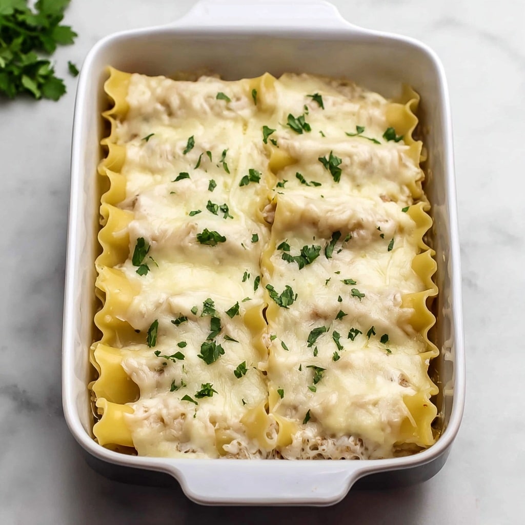 Chicken Alfredo Lasagna Rolls Recipe - Recipe Image