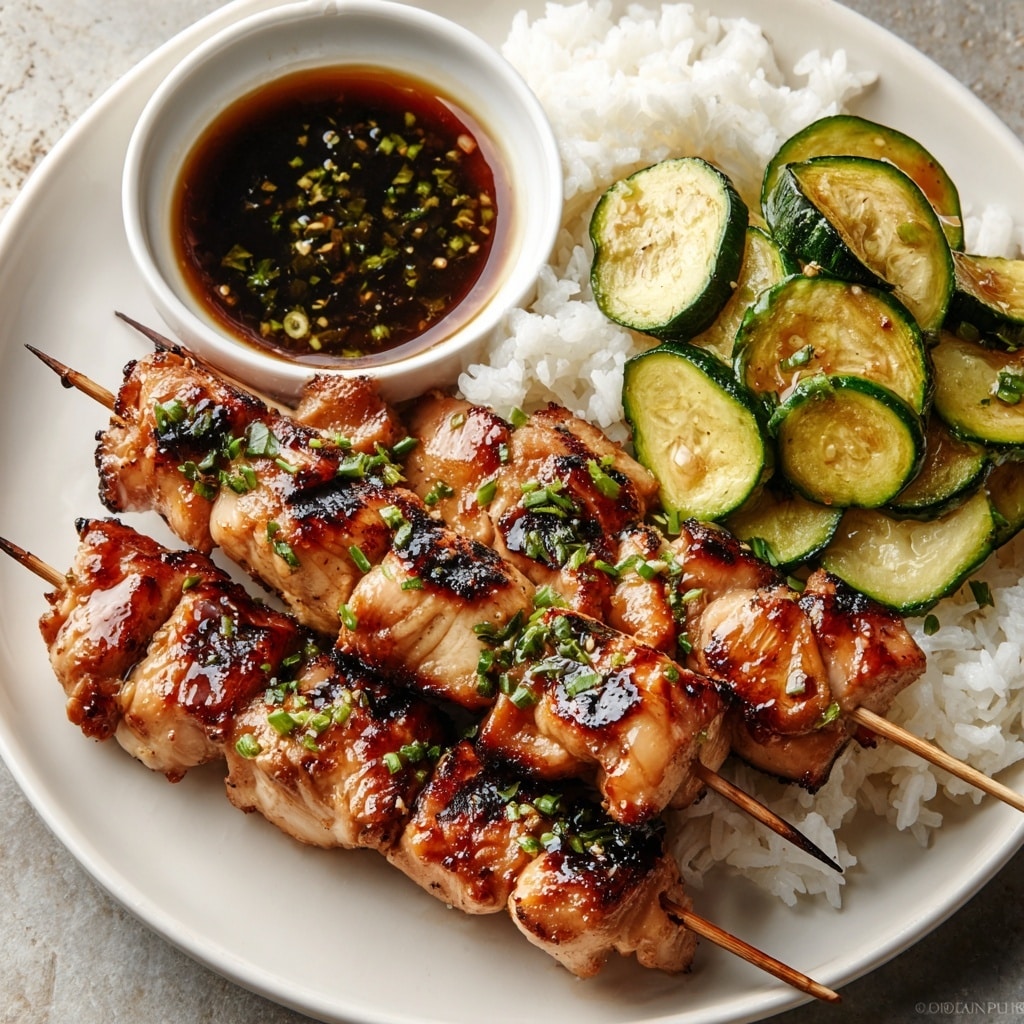 Yakitori Skewers with Citrus Ponzu Glaze Recipe - Recipe Image