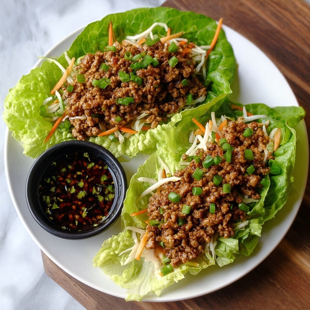Peking Chicken Lettuce Wraps Recipe - Recipe Image