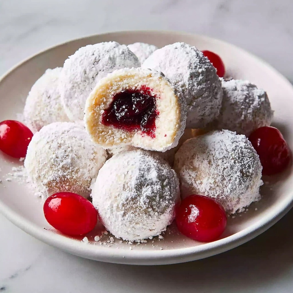 Cherry Snowball Cookies Recipe - Recipe Image