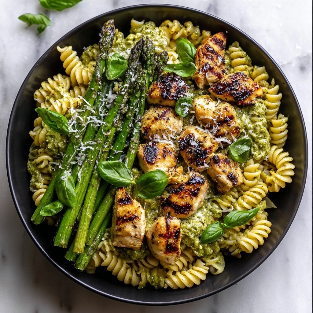 Grilled Chicken Asparagus Pasta: A Delicious and Healthy Dinner Recipe - Recipe Image