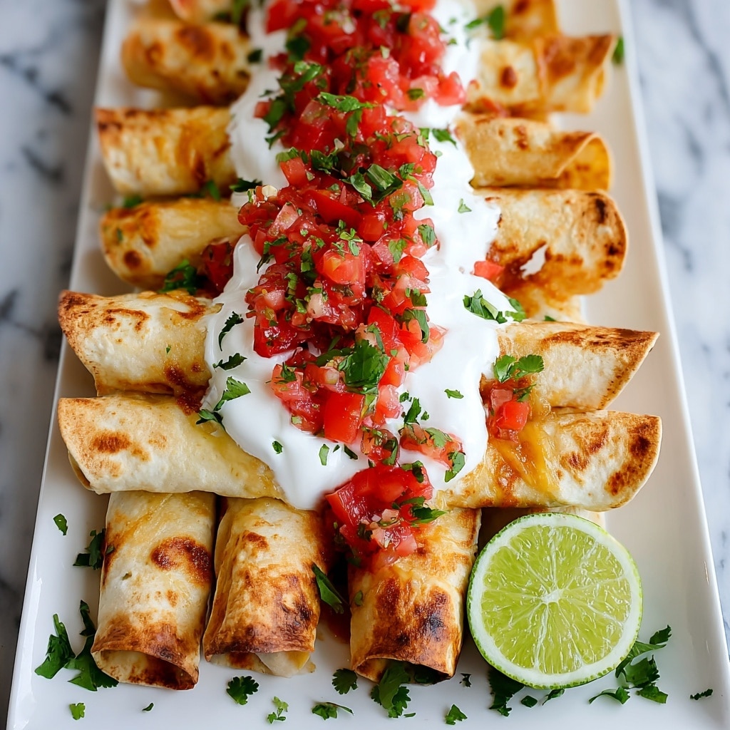 Baked Chicken Taquitos Recipe - Recipe Image
