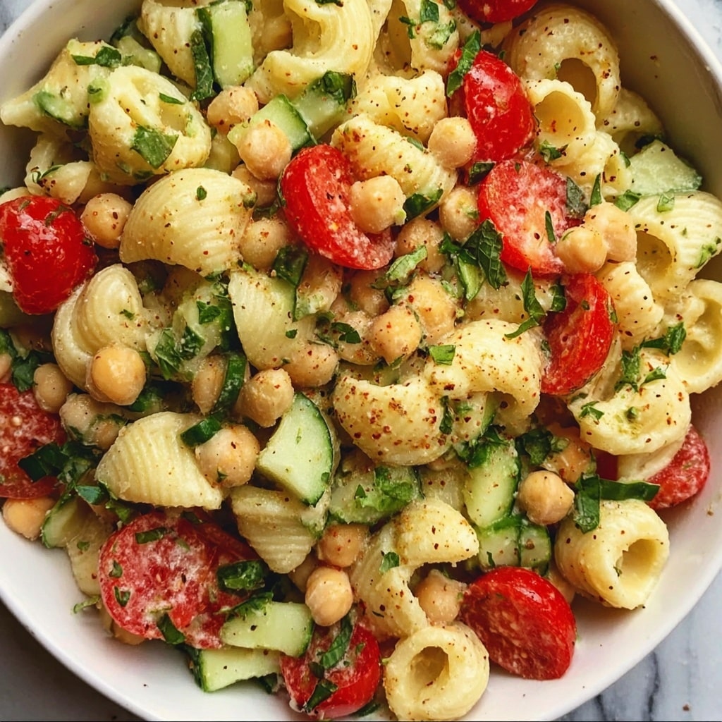 Creamy Chickpea Pasta Salad: Your New Favorite Summer Delight Recipe - Recipe Image
