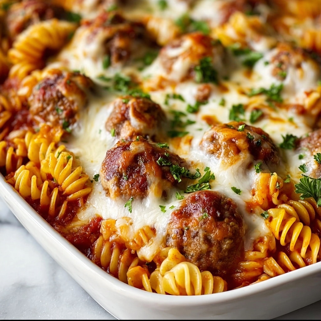 Dump and Bake Meatball Casserole Recipe - Recipe Image
