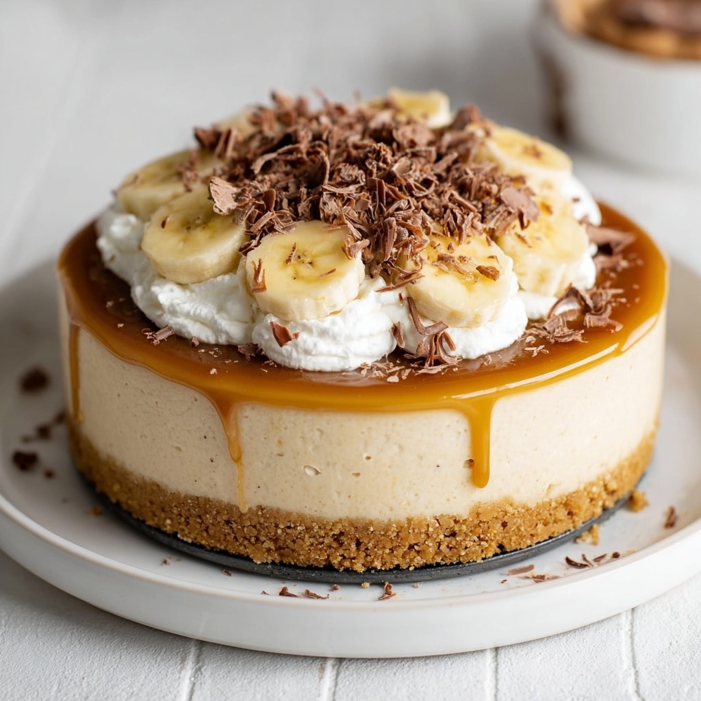 No Bake Vegan Banoffee Cheesecake Recipe - Recipe Image