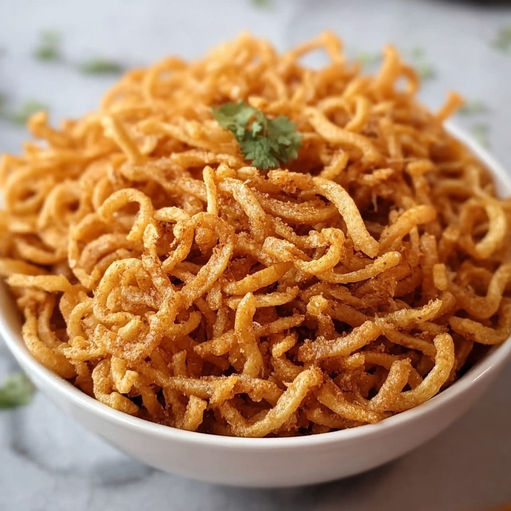 Crispy Namkeen Masala Sev: A Must-Try Indian Snack Delight Recipe - Recipe Image