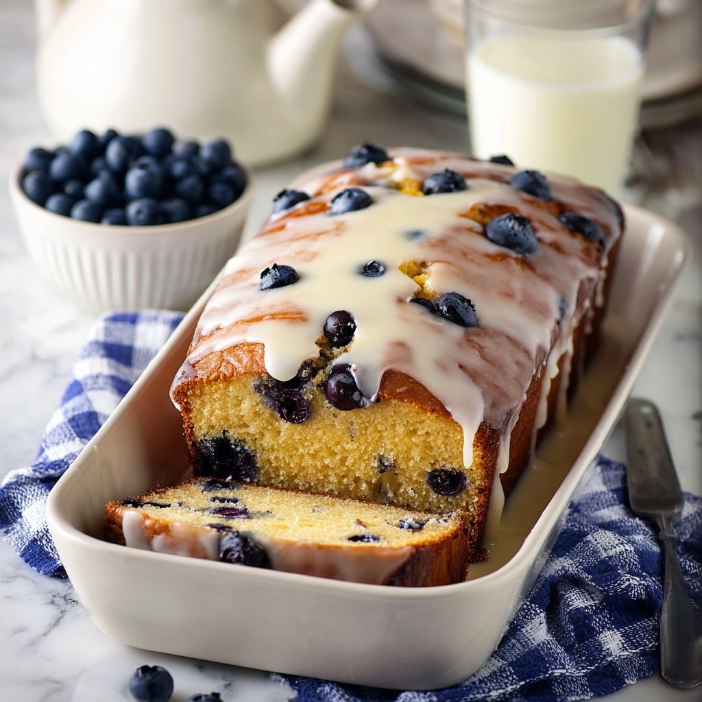 Blueberry Bread with Lemon Glaze Recipe - Recipe Image