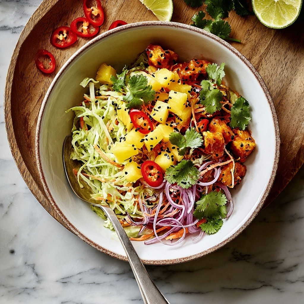 Spicy Pineapple Slaw Recipe - Recipe Image