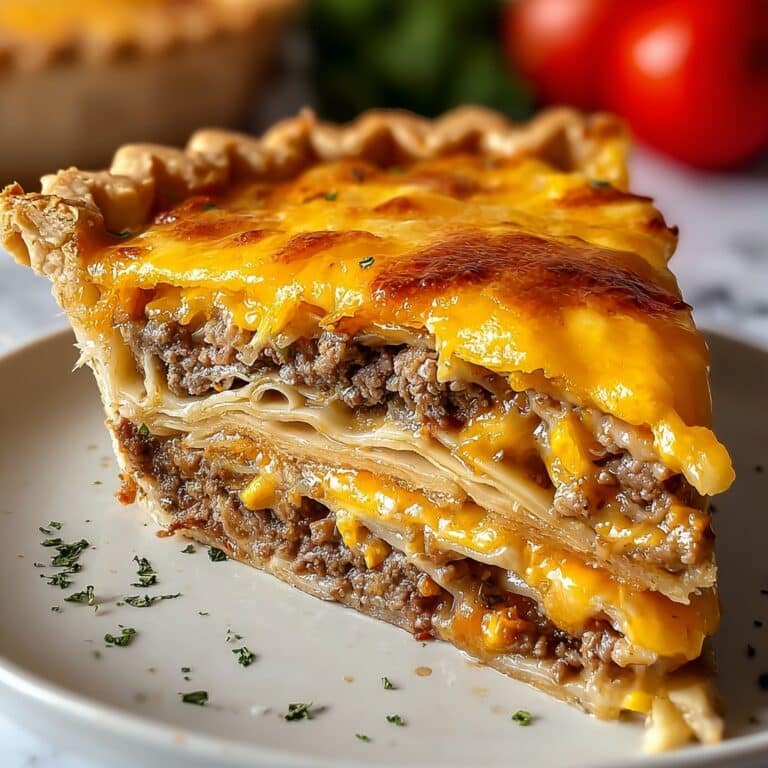 Classic American Cheeseburger Pie Recipe