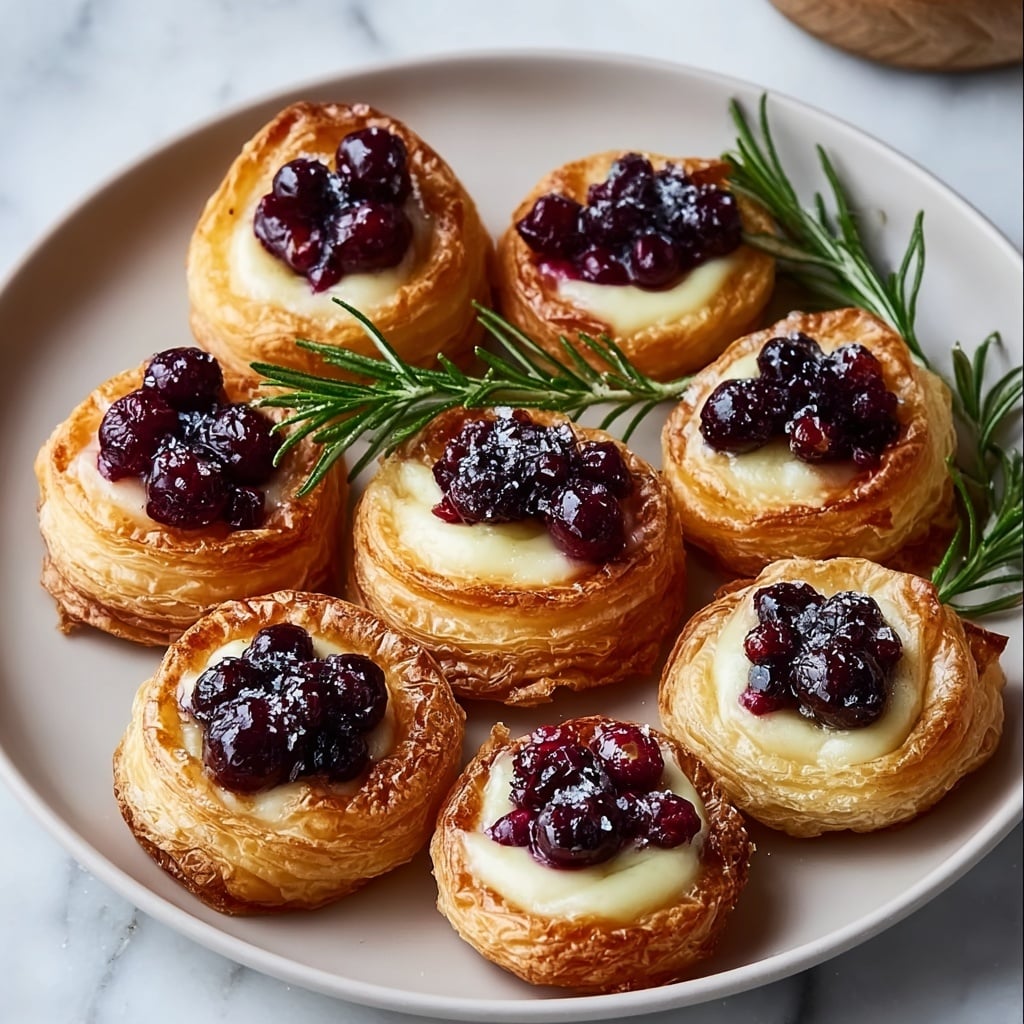 Brie & Cranberry Pastry Bites Recipe