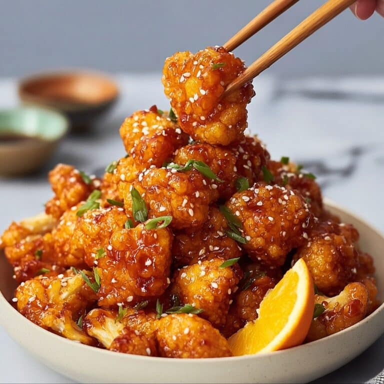 Vegan Glazed Orange Cauliflower “Chicken” Recipe