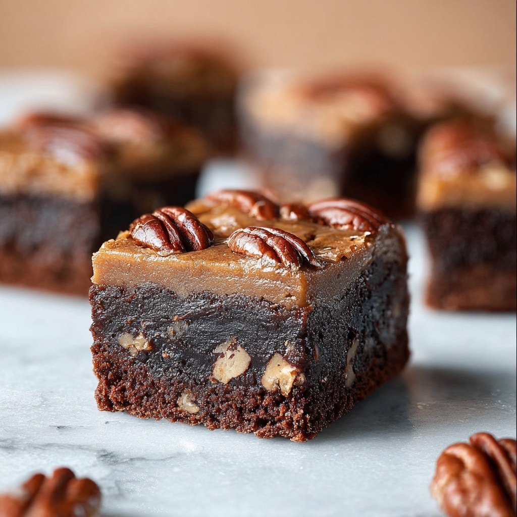 Gooey Pecan Pie Brownies Recipe - Recipe Image