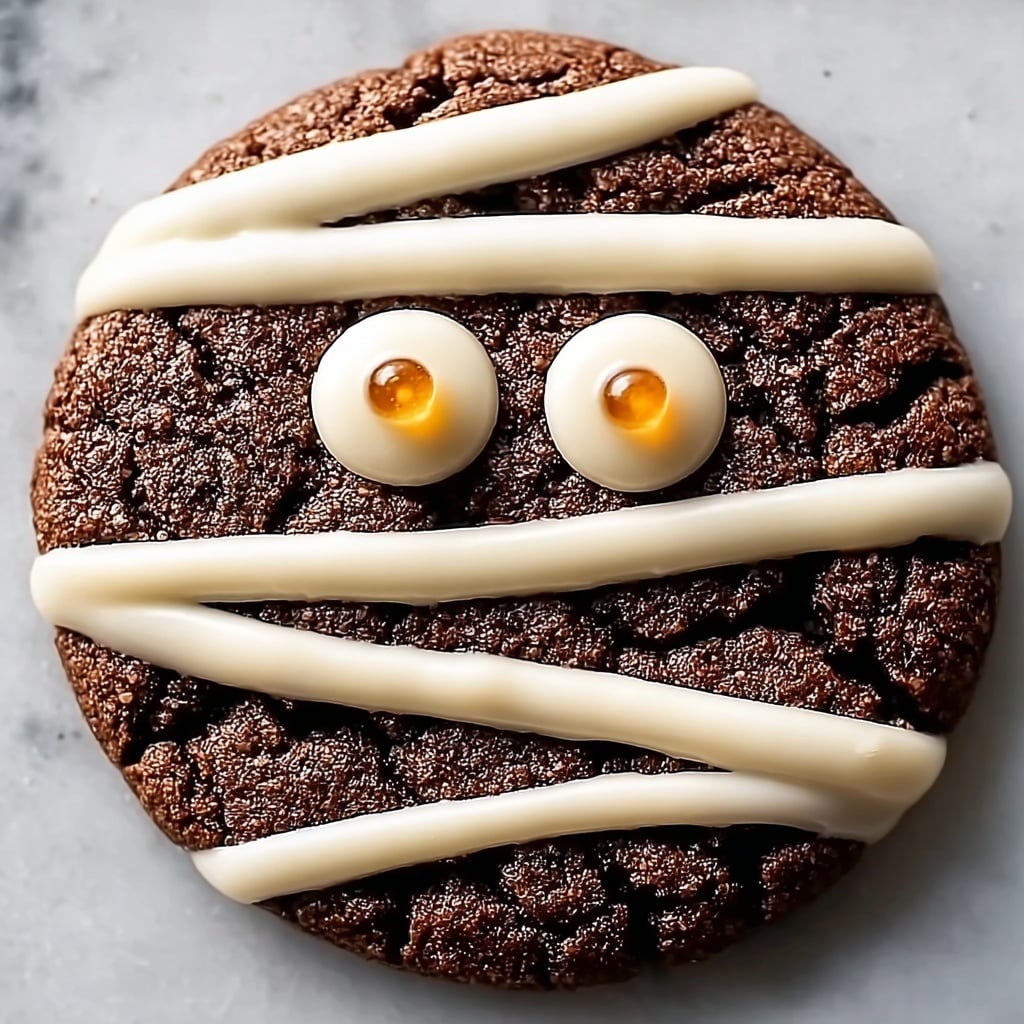 Fudgy Halloween Mummy Cookies Your Kids Will Love to Make Recipe - Recipe Image