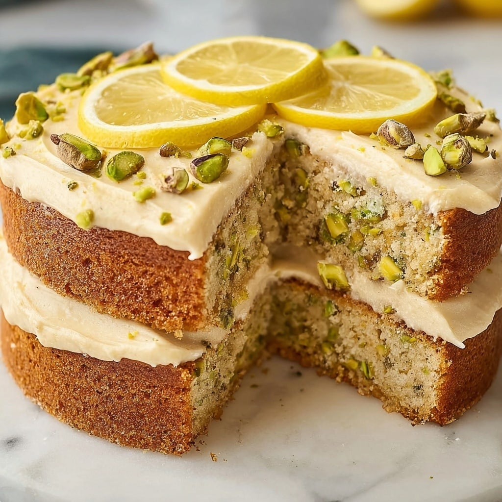 Zesty Lemon Pistachio Cake for Your Best Spring Celebrations Recipe - Recipe Image