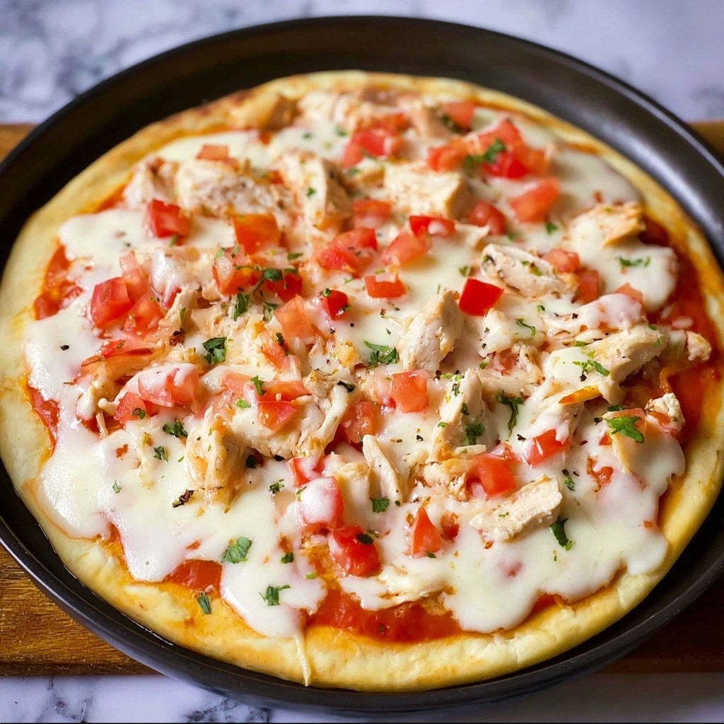 Chicken Enchilada Pizza Recipe - Recipe Image