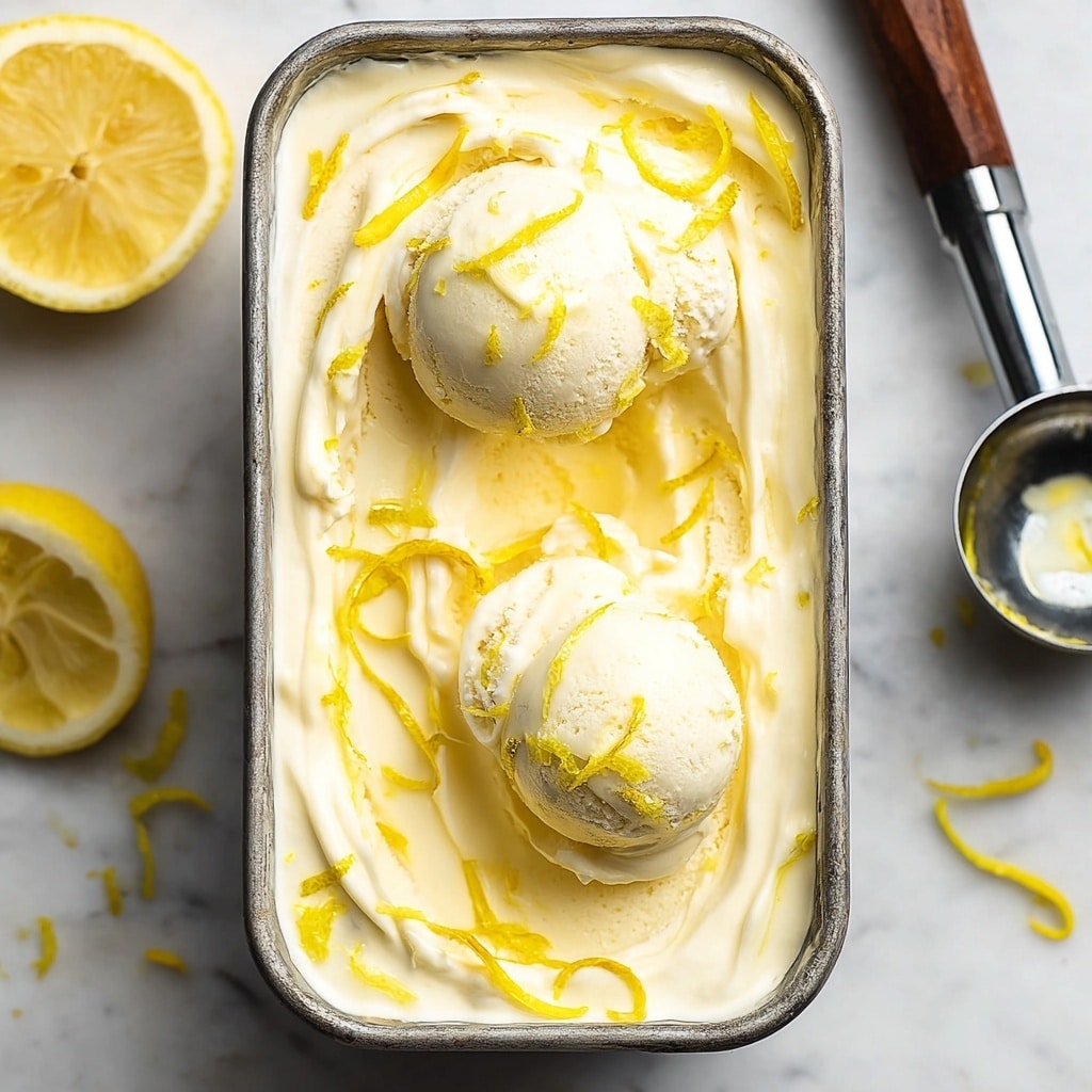Vegan Lemon Ice Cream Recipe - Recipe Image