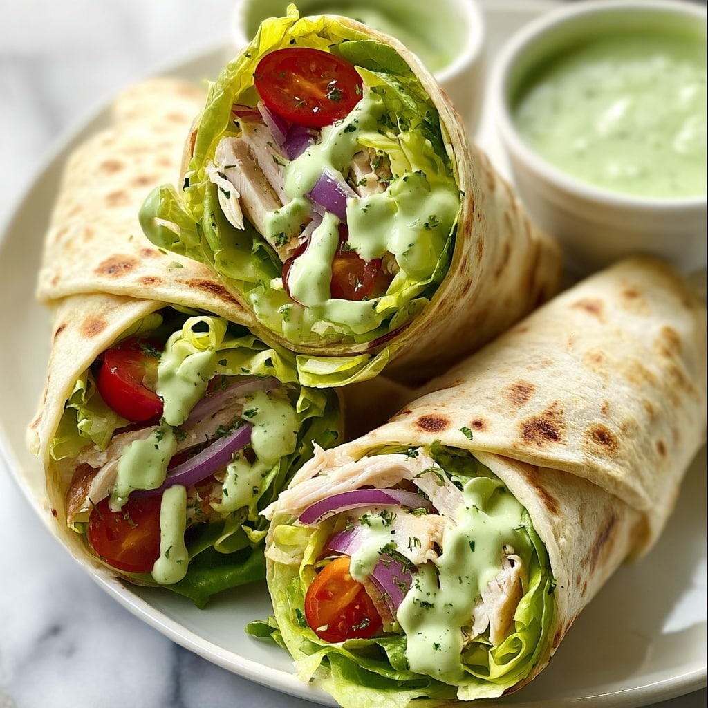 Green Goddess Chicken Salad Wraps: 5 Bold Flavors You’ll Love Recipe - Recipe Image