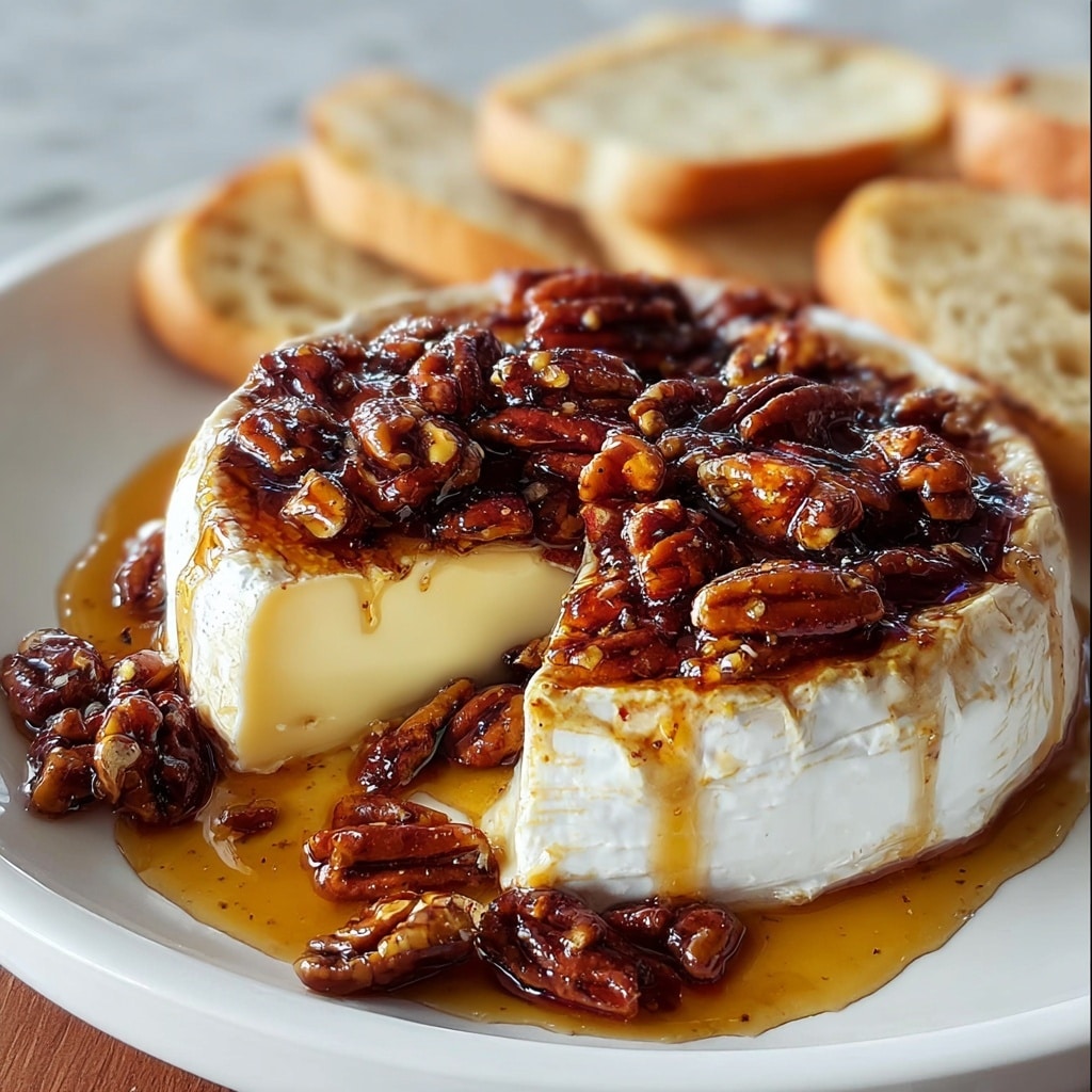 Baked Brie with Maple Pecans: 7 Irresistible Flavors Recipe - Recipe Image