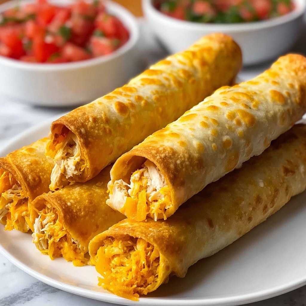 Cheesy Chicken Taquitos Recipe - Recipe Image