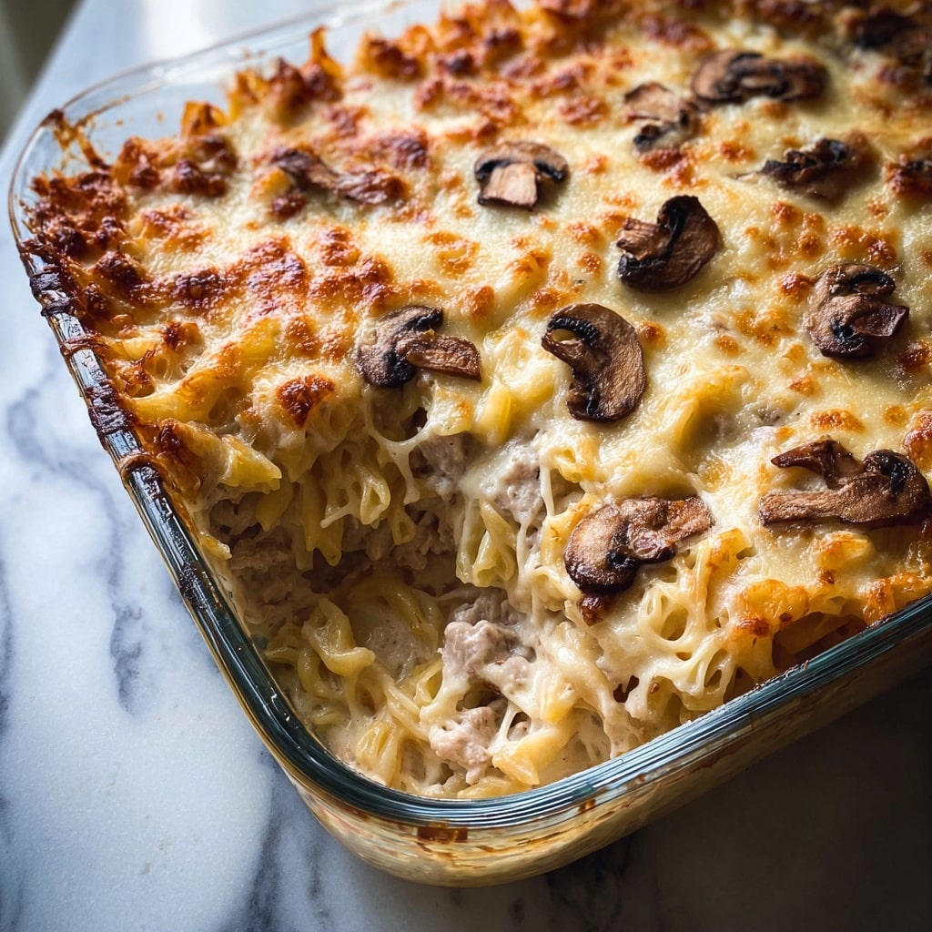 Creamy Chicken Tetrazzini casserole Recipe - Recipe Image