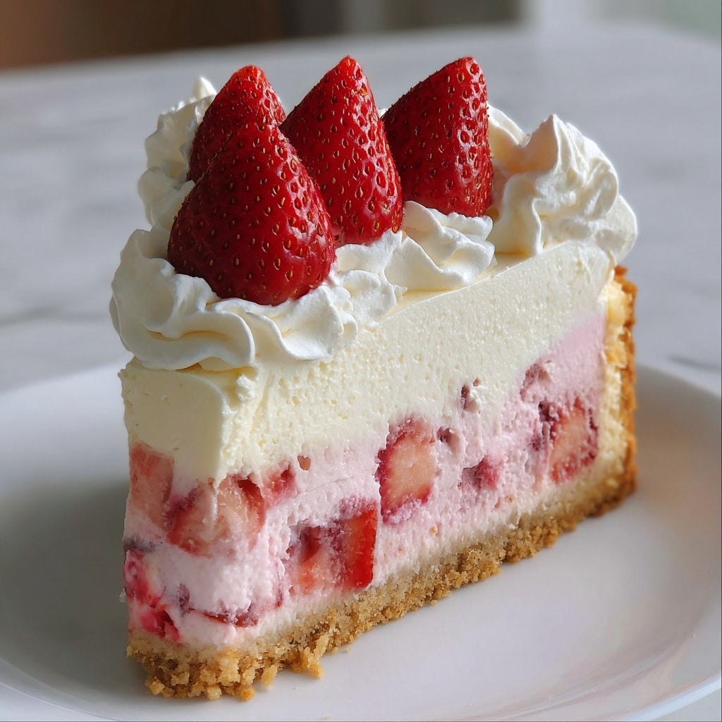 Luscious Strawberry Dream Cheesecake Recipe - Recipe Image