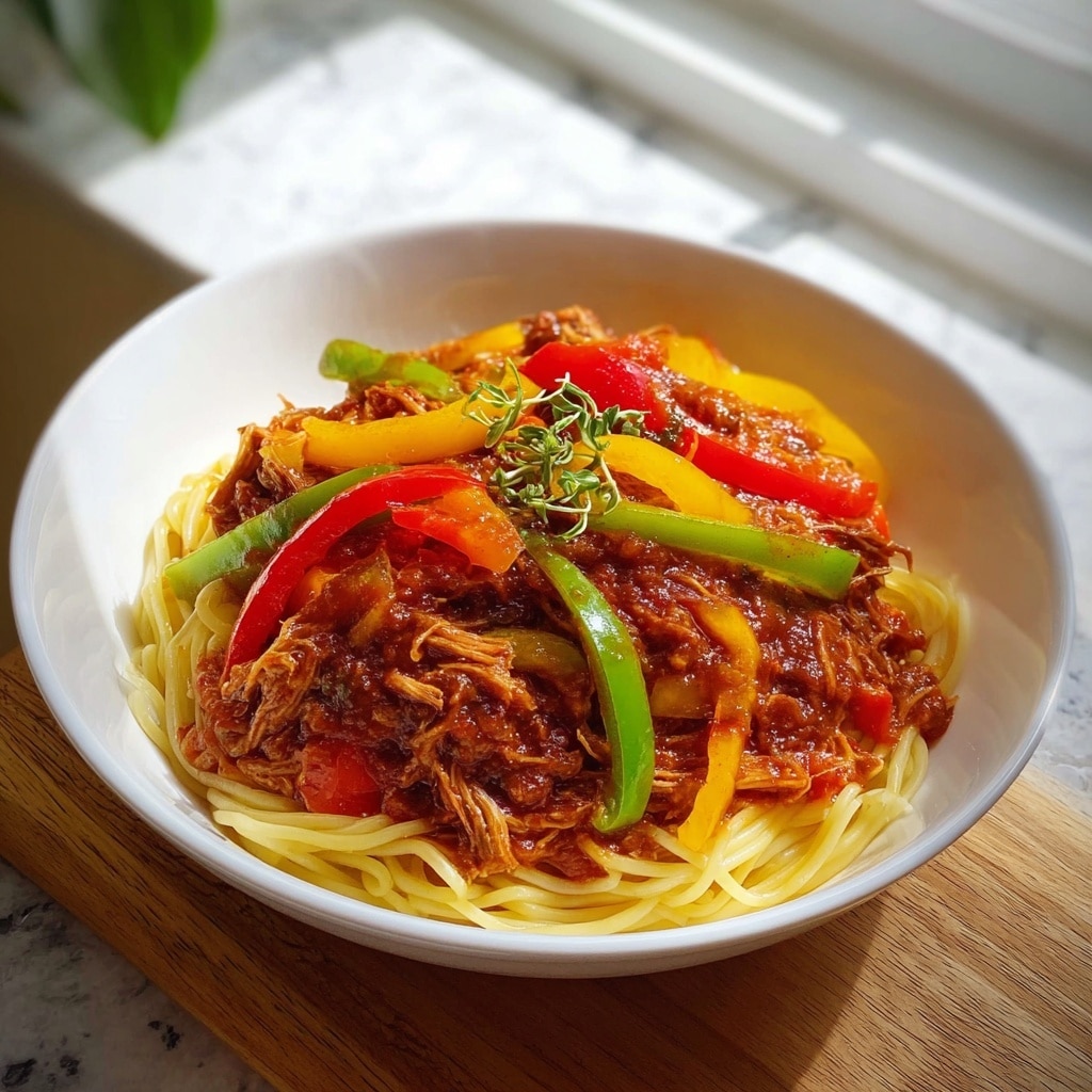 Crockpot Chicken Spaghetti: 7 Comforting Flavors to Savor Recipe - Recipe Image