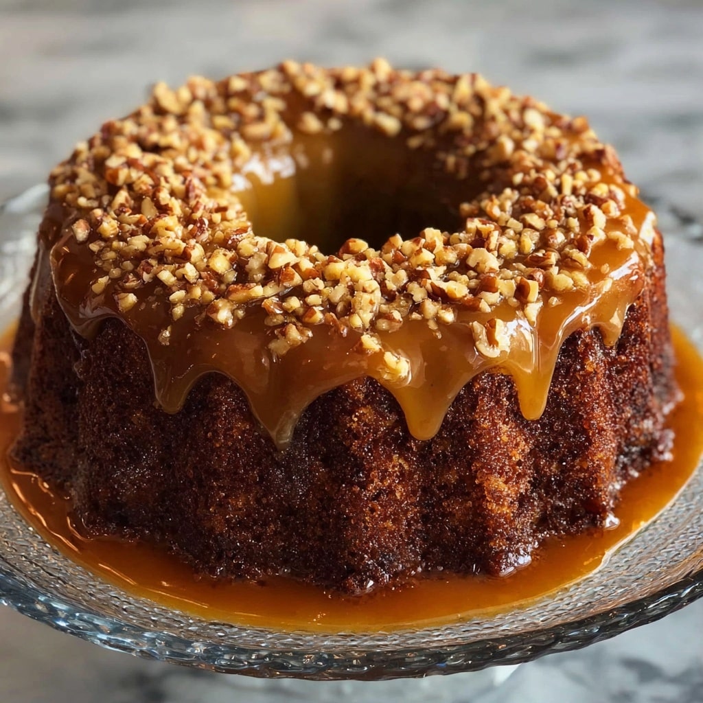 Maple Walnut Cake with Brown Sugar Glaze Recipe - Recipe Image