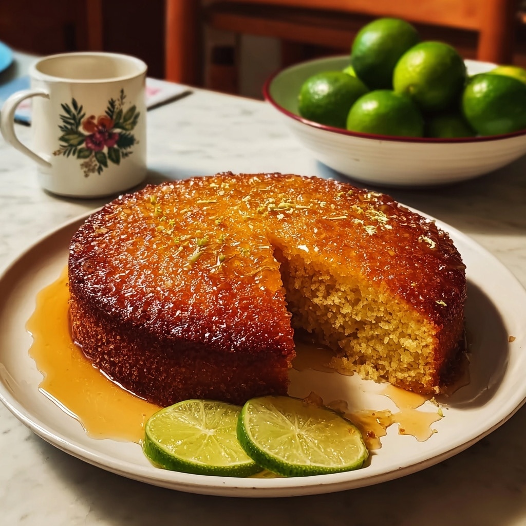 Coconut Semolina Cake with Yogurt and Lime Recipe - Recipe Image
