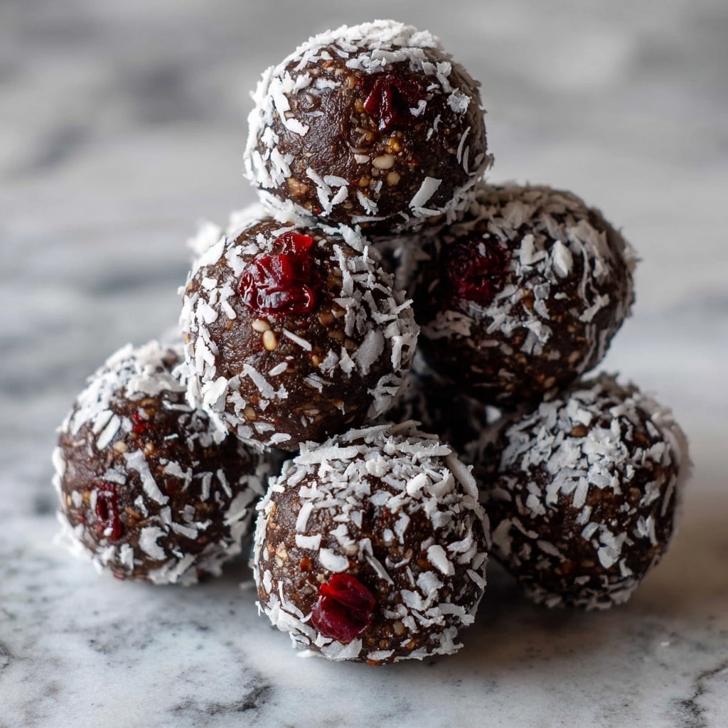 Chocolate Cherry Coconut Truffles Recipe - Recipe Image