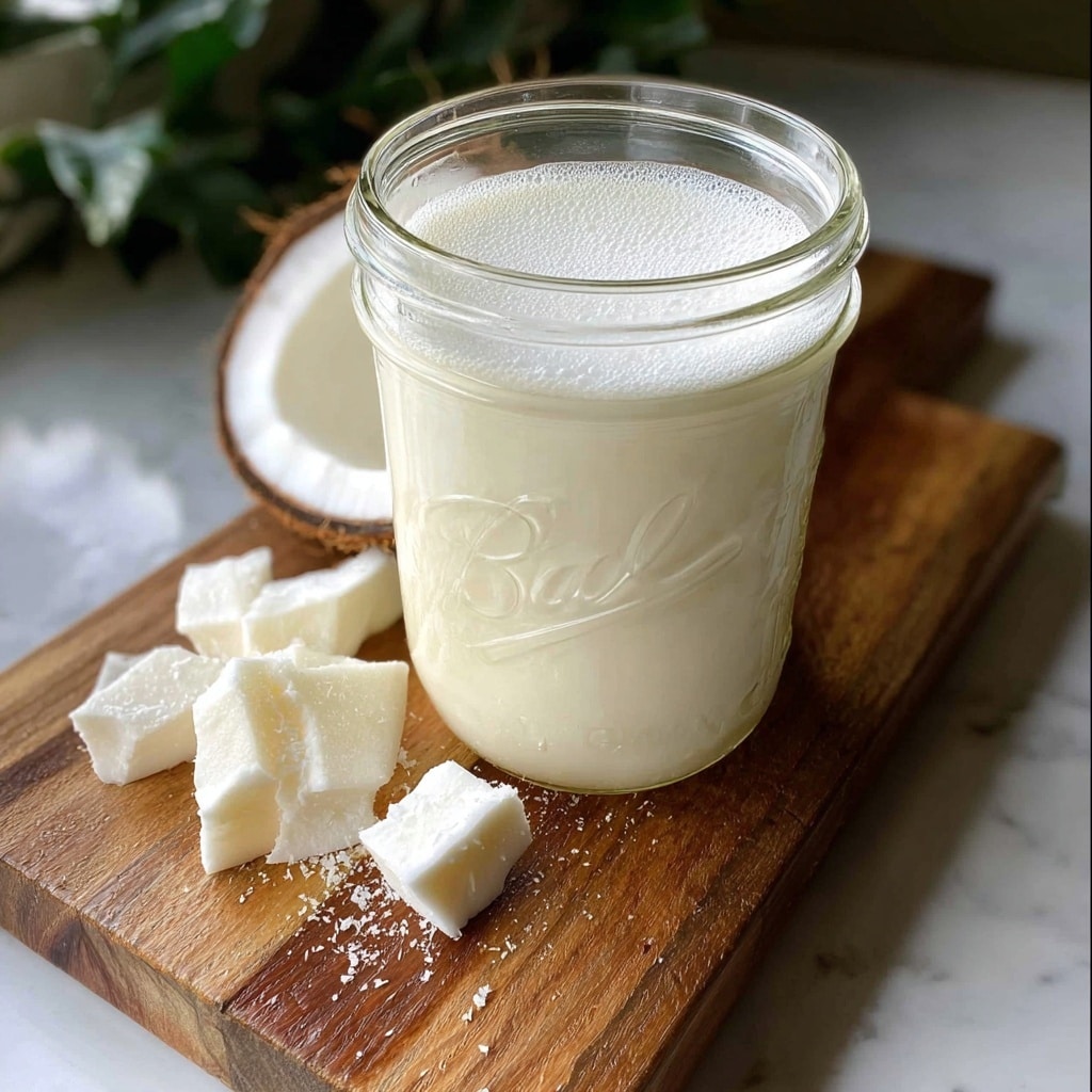 Homemade Coconut Milk Recipe: 7 Steps to Pure Bliss Recipe - Recipe Image