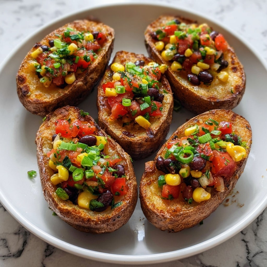 Stuffed Potato Skins Vegan Gluten-Free: 5 Irresistible Bites Recipe - Recipe Image