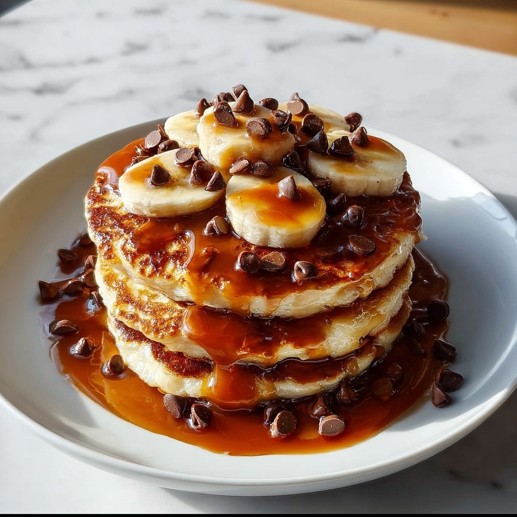 Caramel Chocolate Vegan Gluten-Free Pancakes for Joyful Mornings Recipe - Recipe Image